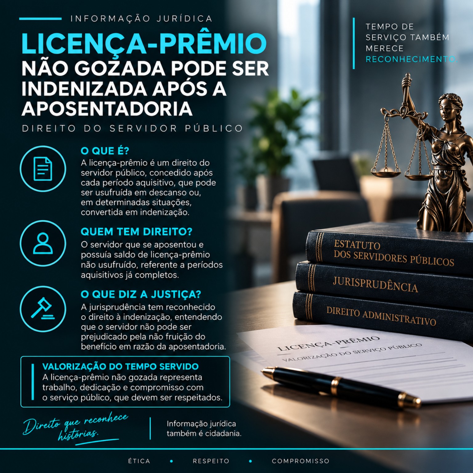 Conteúdo sobre licença-prêmio